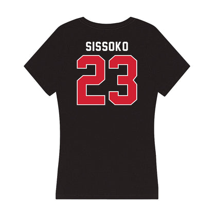 Illinois State - NCAA Men's Basketball : Harouna Sissoko - Women's V-Neck T-Shirt-1