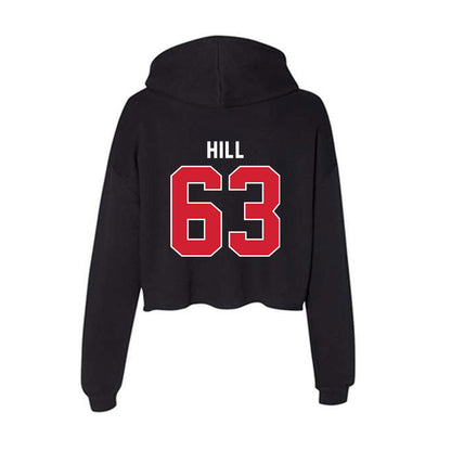 Illinois State - NCAA Football : Chris Hill - Women's Crop Fleece Hoodie-1