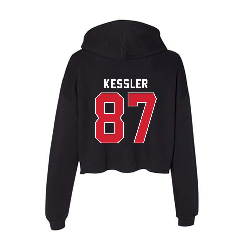 Illinois State - NCAA Football : Nick Kessler - Women's Crop Fleece Hoodie-1