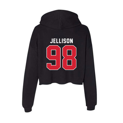 Illinois State - NCAA Football : Logan Jellison - Women's Crop Fleece Hoodie-1