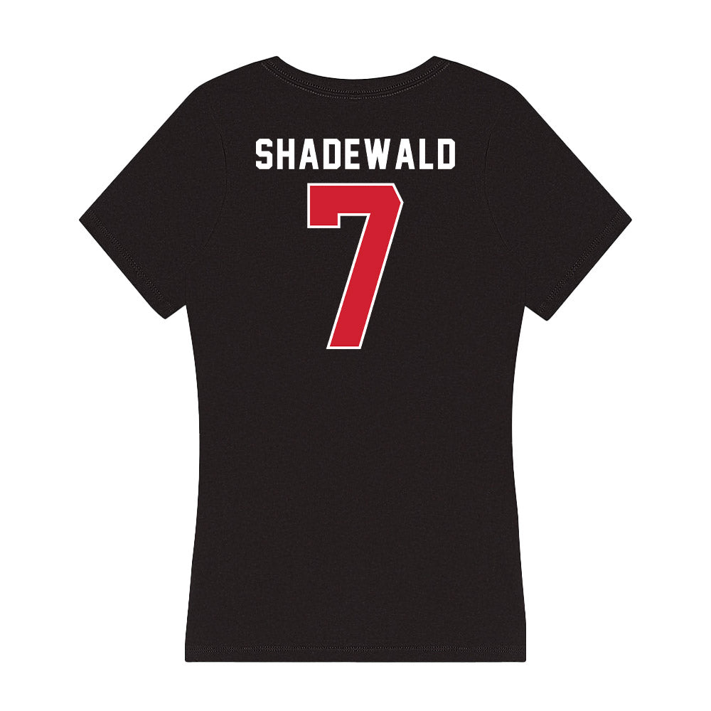 Illinois State - NCAA Women's Volleyball : Aida Shadewald - Women's V-Neck T-Shirt-1