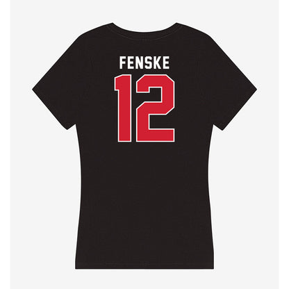 Illinois State - NCAA Women's Basketball : Jordan Fenske - Women's V-Neck T-Shirt-1