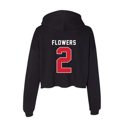 Illinois State - NCAA Softball : Lauren Flowers - Women's Crop Fleece Hoodie-1