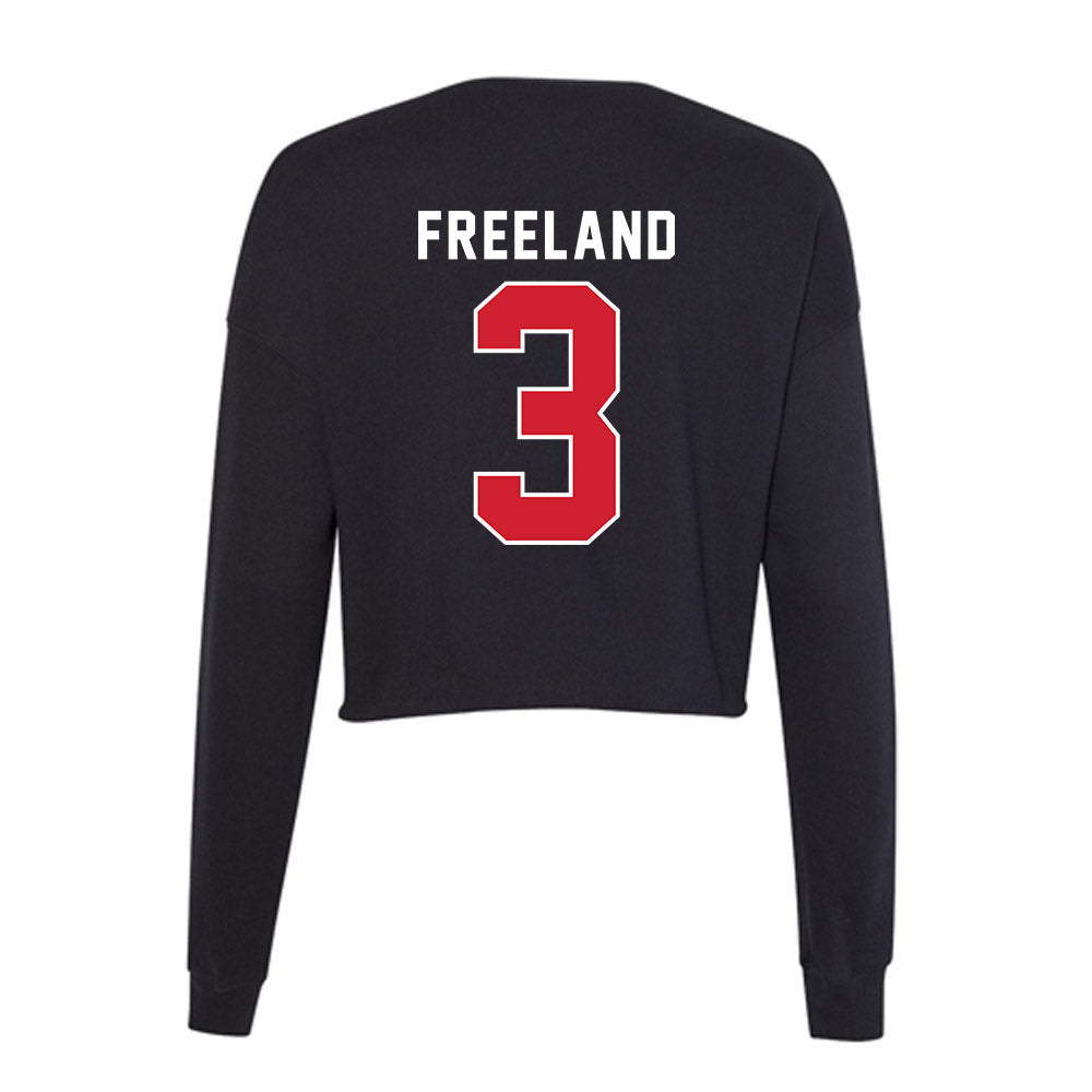Illinois State - NCAA Softball : Saveea Freeland - Women's Cropped Crew Fleece-1