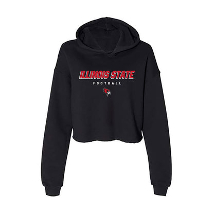 Illinois State - NCAA Football : Jeff Bowens - Women's Crop Fleece Hoodie-0