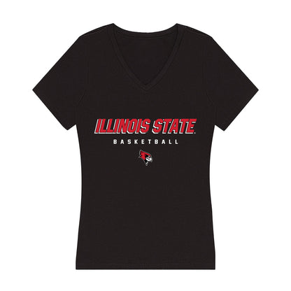 Illinois State - NCAA Men's Basketball : Ty Pence - Women's V-Neck T-Shirt-0