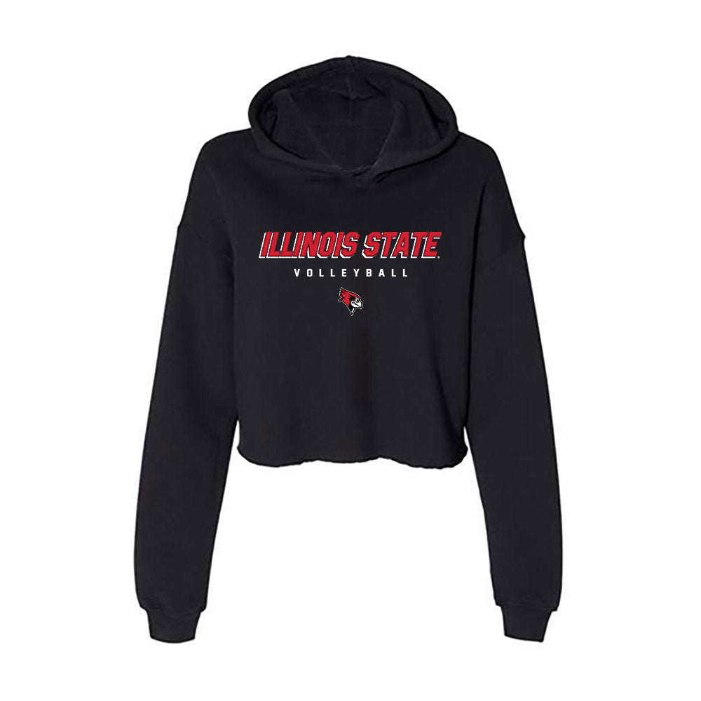 Illinois State - NCAA Women's Volleyball : Mekaila Aupiu - Women's Crop Fleece Hoodie-0