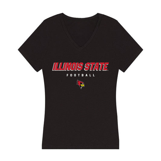 Illinois State - NCAA Football : Josh Crandall - Women's V-Neck T-Shirt-0