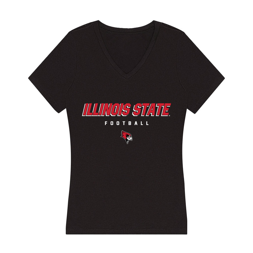 Illinois State - NCAA Football : Wenkers Wright - Women's V-Neck T-Shirt-0