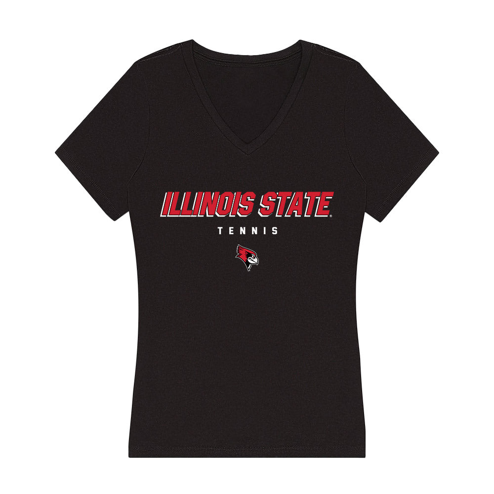 Illinois State - NCAA Men's Tennis : Adrian Dibildox - Women's V-Neck T-Shirt-0