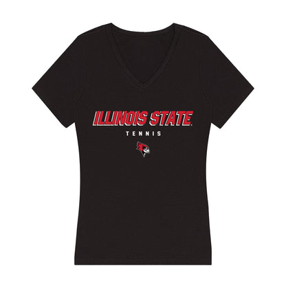 Illinois State - NCAA Men's Tennis : Adrian Dibildox - Women's V-Neck T-Shirt-0
