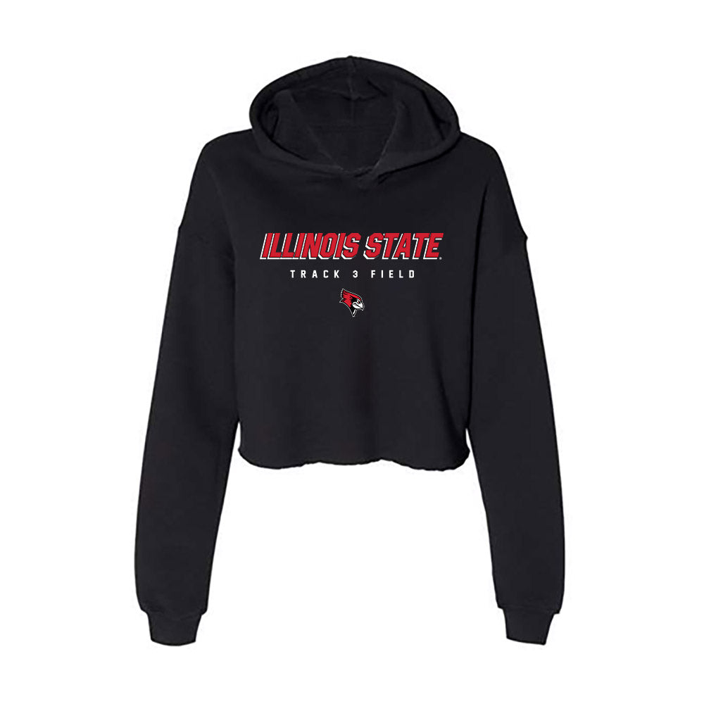 Illinois State - NCAA Women's Track & Field : Keira Fax - Women's Crop Fleece Hoodie-0