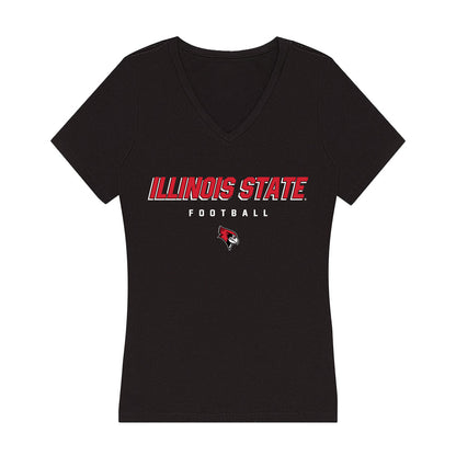 Illinois State - NCAA Football : Scotty Presson Jr. - Women's V-Neck T-Shirt-0