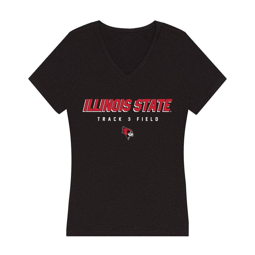 Illinois State - NCAA Women's Track & Field : Cambria Geyer - Women's V-Neck T-Shirt-0