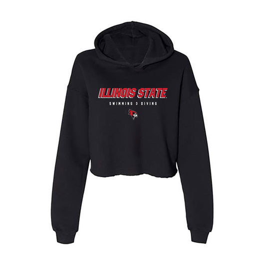 Illinois State - NCAA Women's Swimming & Diving : Bayley Fowler - Women's Crop Fleece Hoodie-0