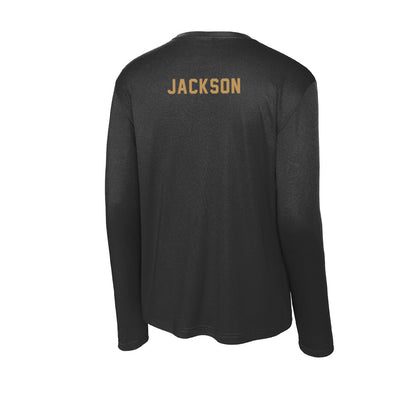 Oakland - NCAA Men's Track & Field : Romario Jackson - Activewear Long Sleeve T-Shirt-1