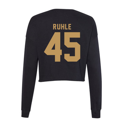 Oakland - NCAA Baseball : Stephen Ruhle - Women's Cropped Crew Fleece-1