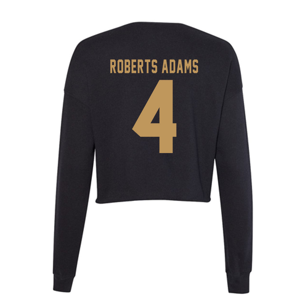 Oakland - NCAA Women's Basketball : Sereniti Roberts Adams - Women's Cropped Crew Fleece-1