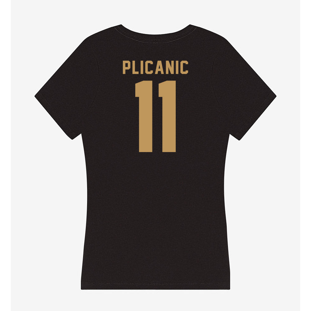 Oakland - NCAA Football : Lejs Plicanic - Women's V-Neck T-Shirt-1