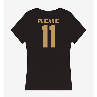 Oakland - NCAA Football : Lejs Plicanic - Women's V-Neck T-Shirt-1