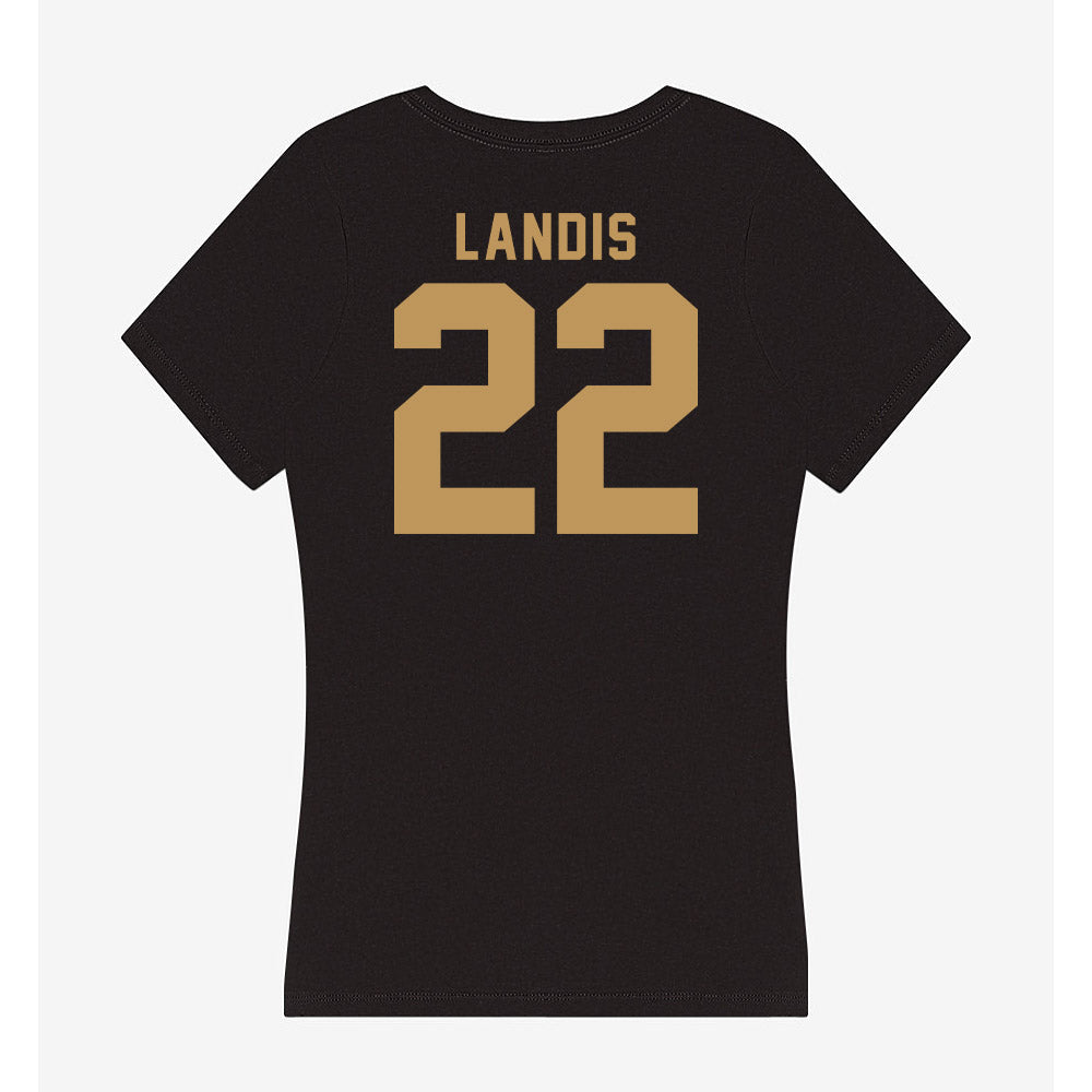 Oakland - NCAA Baseball : Andrew Landis - Women's V-Neck T-Shirt-1