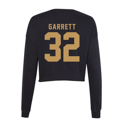 Oakland - NCAA Men's Basketball : Isaac Garrett - Women's Cropped Crew Fleece-1