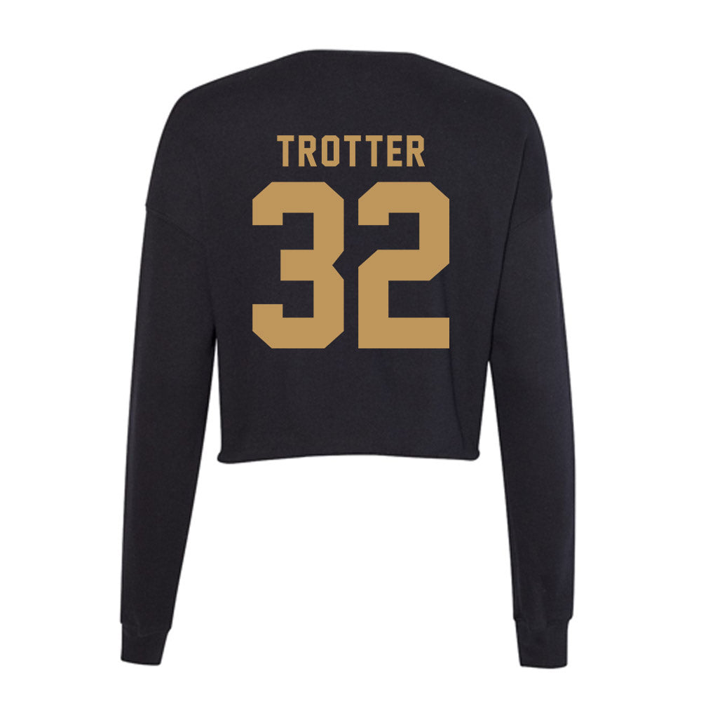 Oakland - NCAA Women's Basketball : Karinna Trotter - Women's Cropped Crew Fleece-1