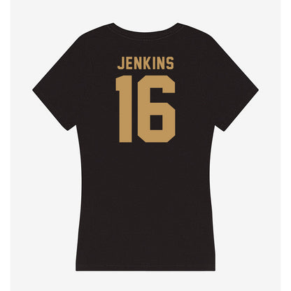 Oakland - NCAA Women's Soccer : Corinne Jenkins - Women's V-Neck T-Shirt-1