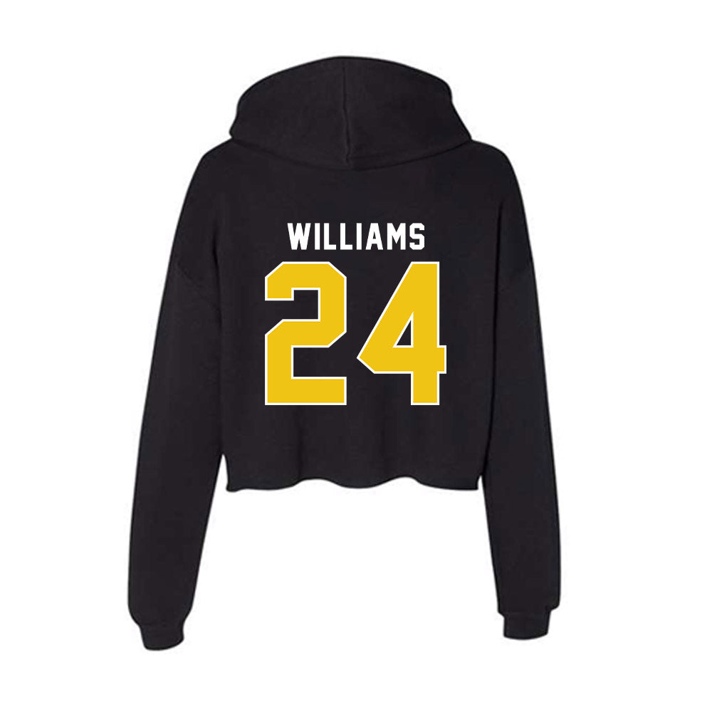 La Salle - NCAA Women's Basketball : Kiara Williams - Women's Crop Fleece Hoodie-1