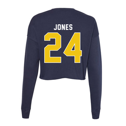 La Salle - NCAA Men's Basketball : Deuce Jones - Women's Cropped Crew Fleece-1