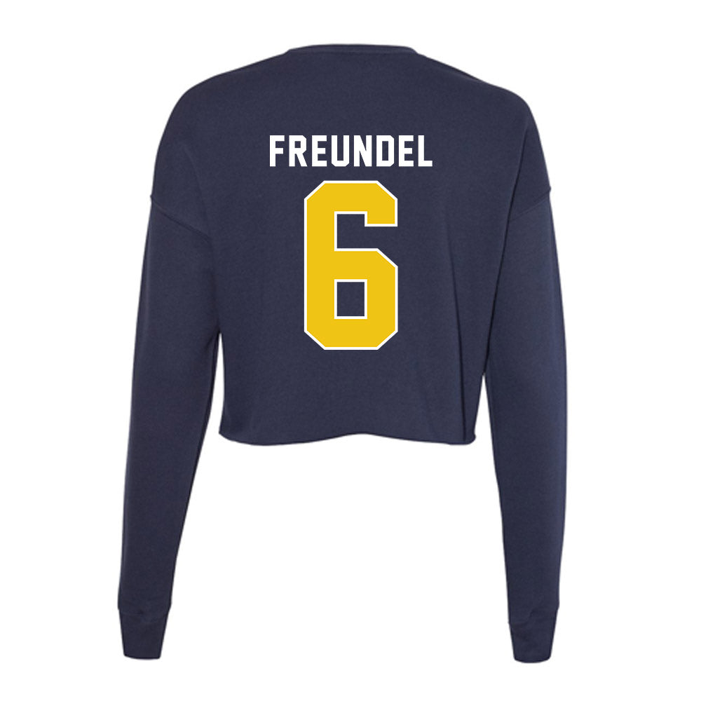 La Salle - NCAA Acrobatics & Tumbling : Joscelynn Freundel - Women's Cropped Crew Fleece-1