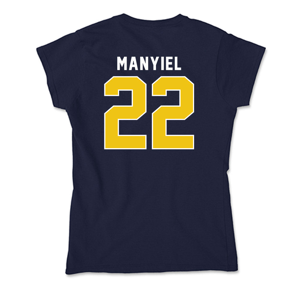 La Salle - NCAA Women's Basketball : Yar Manyiel - Soft Style Women’s T-Shirt-1