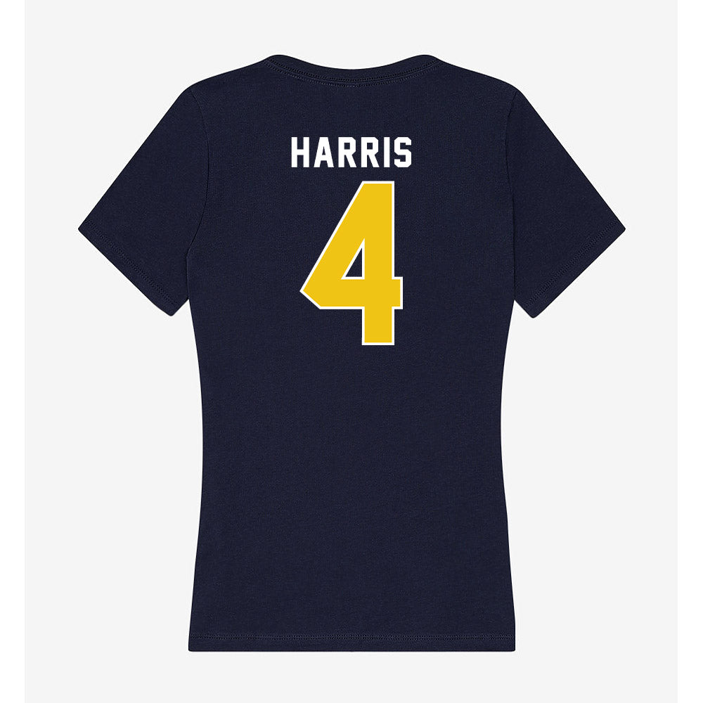 La Salle - NCAA Men's Basketball : Truth Harris - Women's V-Neck T-Shirt-1