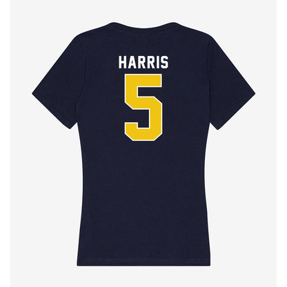 La Salle - NCAA Men's Basketball : Josiah Harris - Women's V-Neck T-Shirt-1