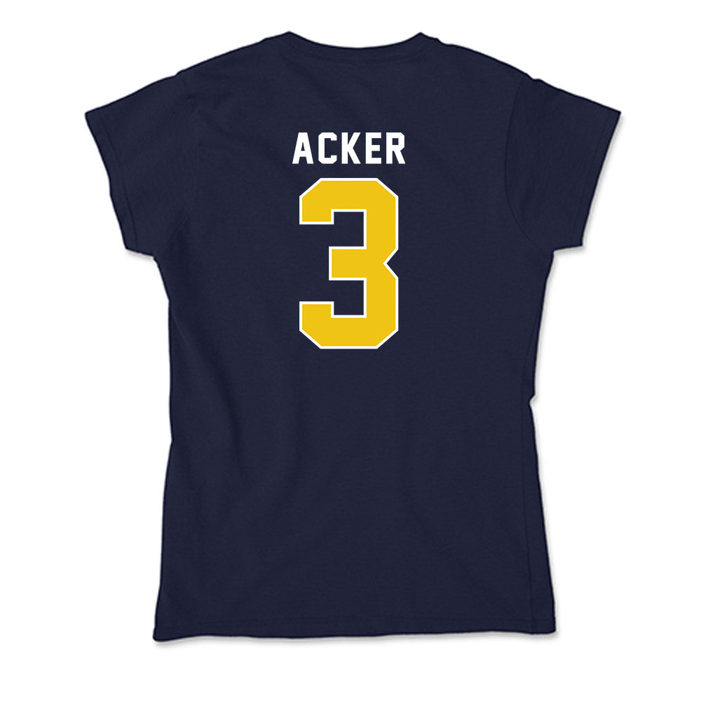 La Salle - NCAA Men's Basketball : Eric Acker - Soft Style Women’s T-Shirt-1