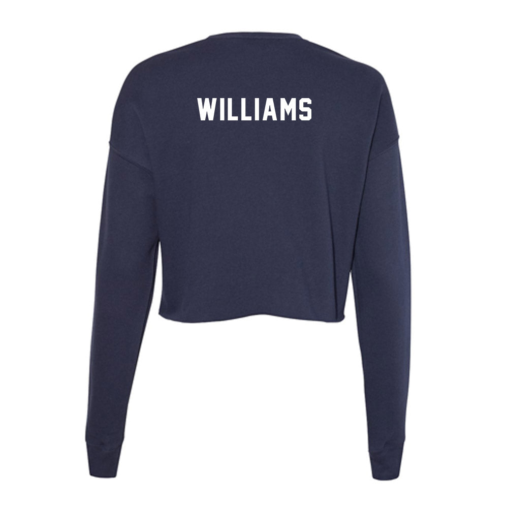 La Salle - NCAA Men's Track & Field : Quentin Williams - Women's Cropped Crew Fleece-1