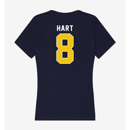 La Salle - NCAA Men's Basketball : Nas Hart - Women's V-Neck T-Shirt-1