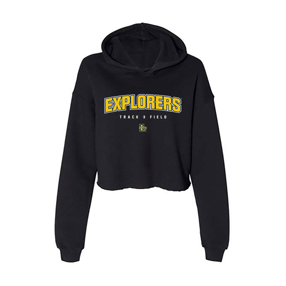 La Salle - NCAA Men's Track & Field : Quentin Williams - Women's Crop Fleece Hoodie-0