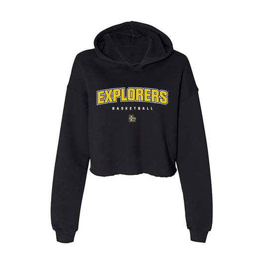 La Salle - NCAA Men's Basketball : Anwar Gill - Women's Crop Fleece Hoodie-0