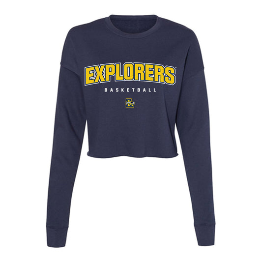 La Salle - NCAA Women's Basketball : Kiara Williams - Women's Cropped Crew Fleece-0