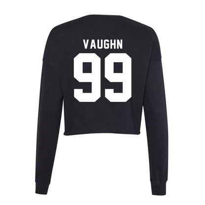 Siena - NCAA Baseball : Casey Vaughn - Women's Cropped Crew Fleece-1