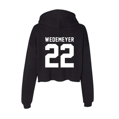 Siena - NCAA Women's Basketball : Genevive Wedemeyer - Women's Crop Fleece Hoodie-1