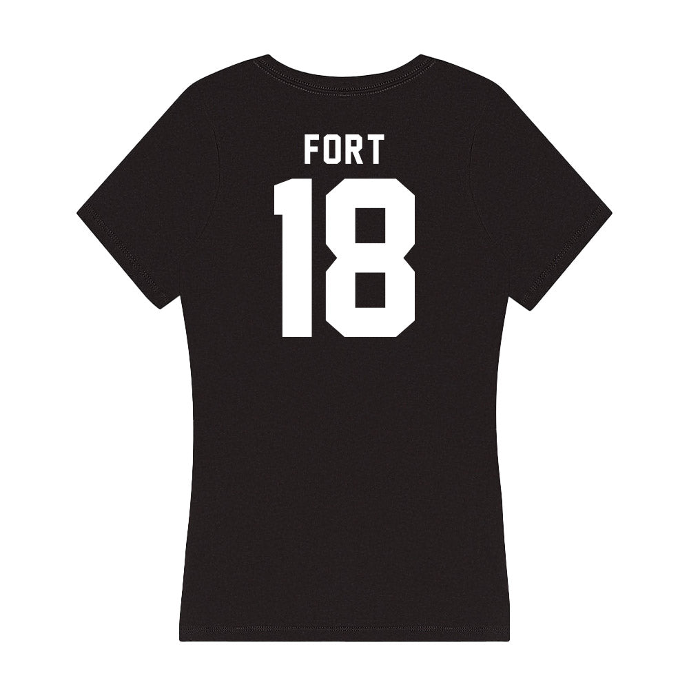 Siena - NCAA Men's Lacrosse : Carter Fort - Women's V-Neck T-Shirt-1