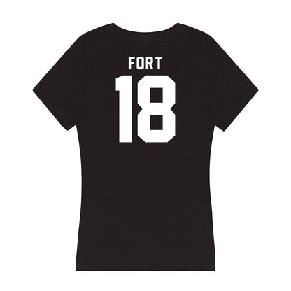 Siena - NCAA Men's Lacrosse : Carter Fort - Women's V-Neck T-Shirt-1