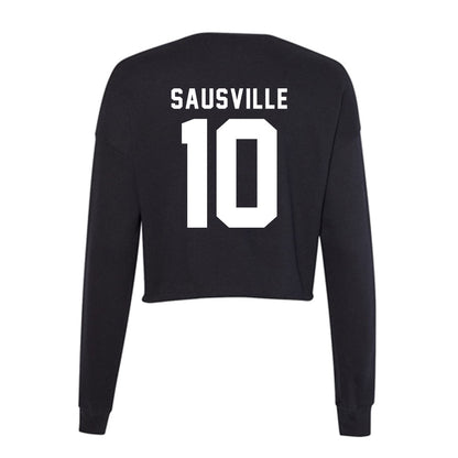 Siena - NCAA Baseball : Tyler Sausville - Women's Cropped Crew Fleece-1