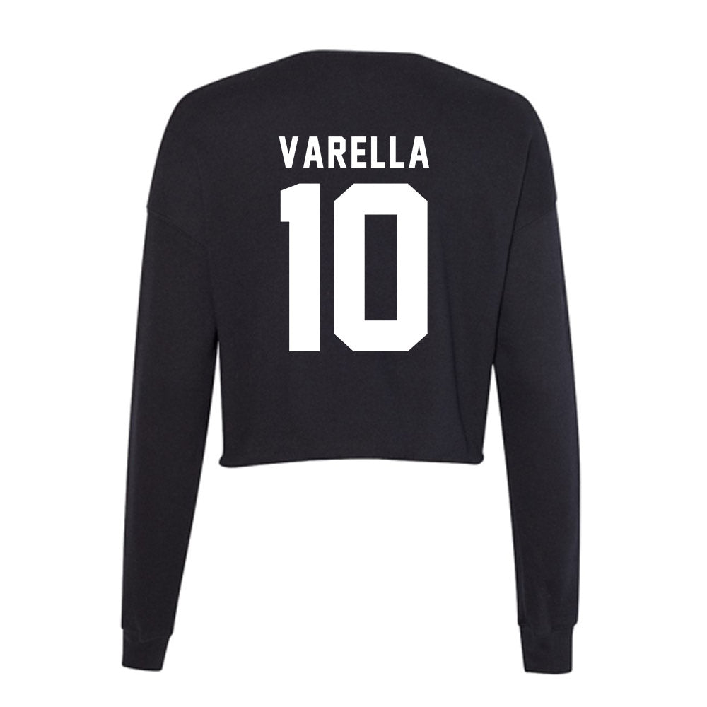 Siena - NCAA Men's Tennis : Fabio Varella - Women's Cropped Crew Fleece-1