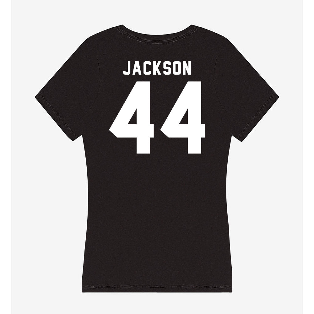 Siena - NCAA Men's Basketball : Marcus Jackson - Women's V-Neck T-Shirt-1