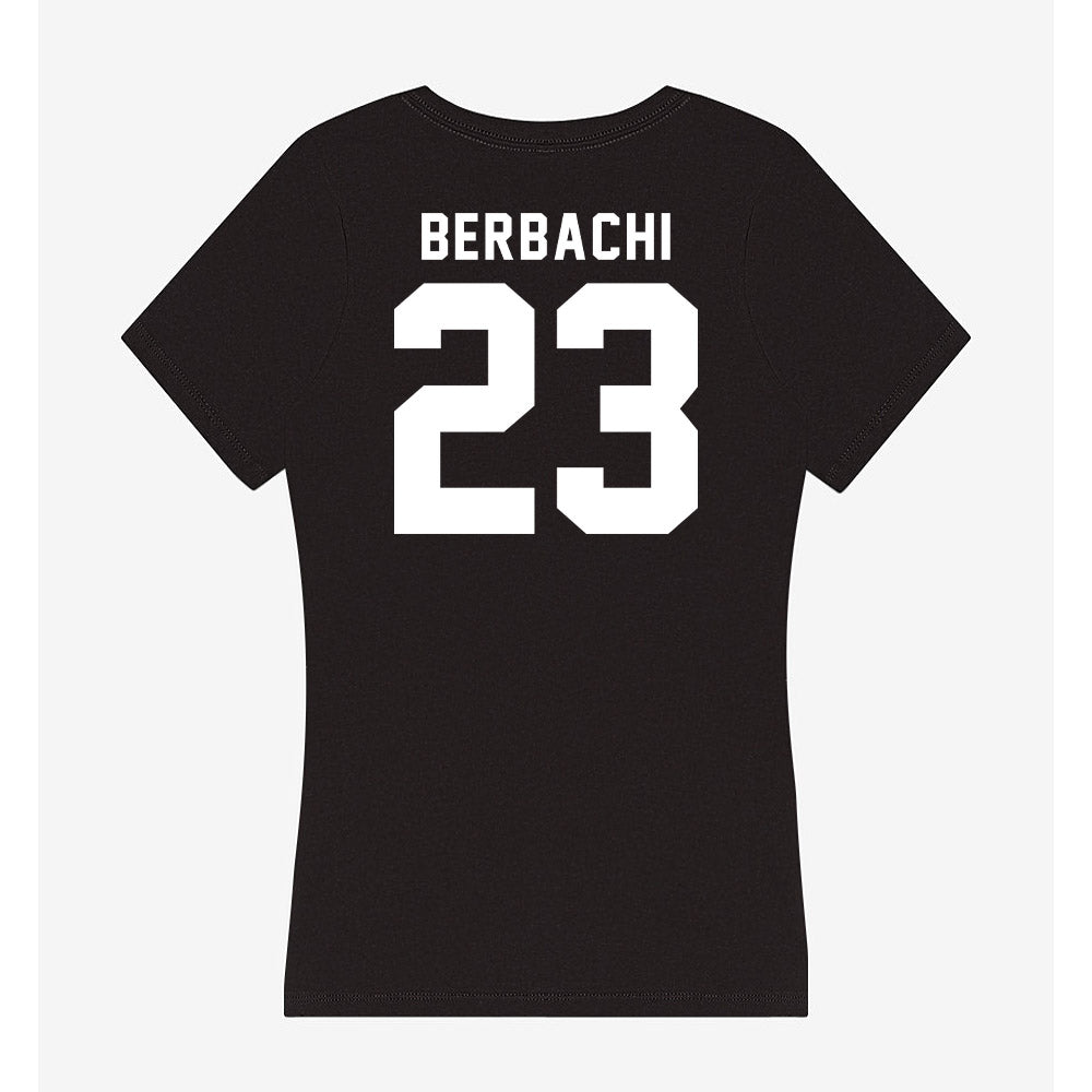 Siena - NCAA Men's Soccer : Rayan Berbachi - Women's V-Neck T-Shirt-1