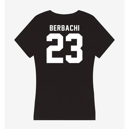 Siena - NCAA Men's Soccer : Rayan Berbachi - Women's V-Neck T-Shirt-1