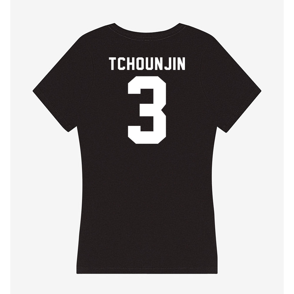 Siena - NCAA Men's Soccer : Karl Teddy Tchounjin - Women's V-Neck T-Shirt-1